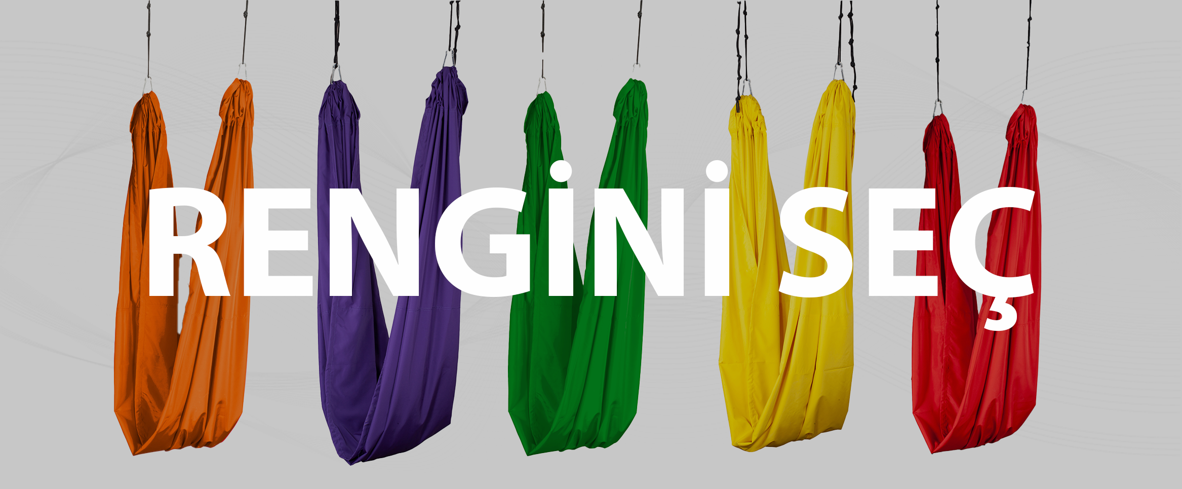 Treyoga yoga hamağı renk seçenekleri